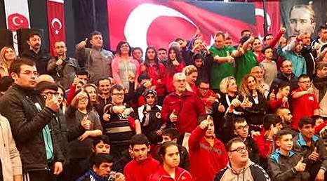 Özel bireyler ilk kez spor turnuvasında