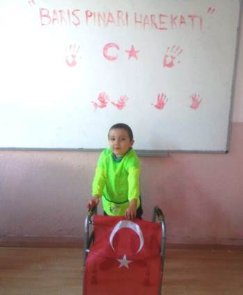 Özel Eğitim Öğrencisinden Barış Pınarı Harekatı’Na Destek
