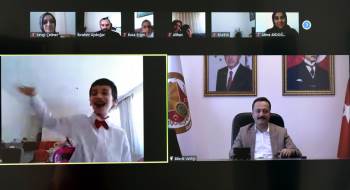 Özel Gereksinimli Öğrencilerle Video Konferans Yöntemiyle Buluştular
