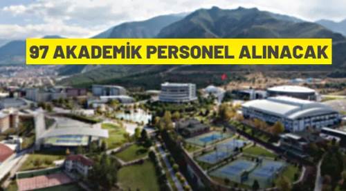 Pamukkale Üniversitesi 97 Akademik Personel alacak