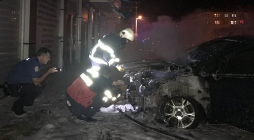 Park halinde alev alev yandı