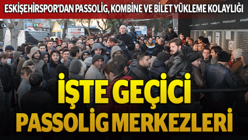 Passolig, kombine ve bilet yükleme kolaylığı