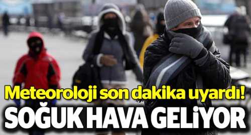 Pazar'dan sonra havalar soğuyor!