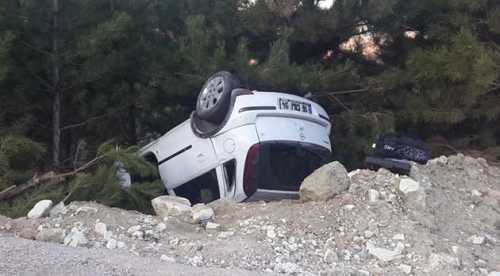 Pazarlar’da trafik kazası: 1 yaralı