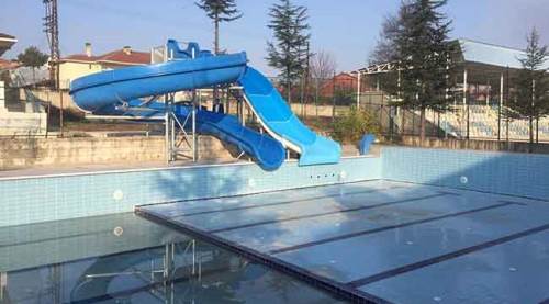 Pazaryeri'nde aqua park çalışmaları sona erdi