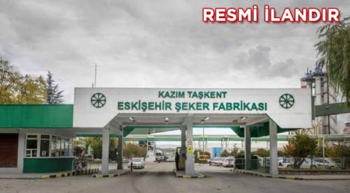 Personel hizmeti alınacak: Türkiye Şeker Fabrikaları