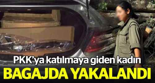PKK'ya giden kadın bagajda yakalandı