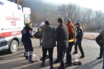 Plakasız ATV'yı bir de devirince...