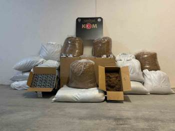 Polisten Kaçak Makaron Ve Tütün Operasyonu
