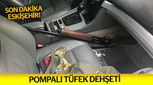 Pompalı tüfekle dehşet saçtılar!