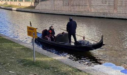 Porsuk Çayı’nda dondurucu soğukta gondol turu
