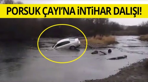 Porsuk çayına intihar dalışı!