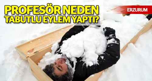 Profesör tabutun içinde ne yapıyor?