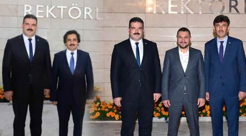 Rektör Çomaklı'yı ziyaret ettiler