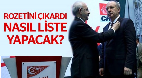Rozetini çıkardı nasıl liste yapacak