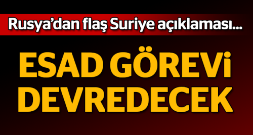 Rusya'dan flaş Suriye açıklaması!