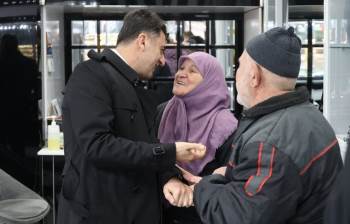 Sabah Yürüyüşünde Vatandaşlarla Bir Araya Geldi
