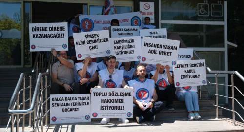 Sağlık-İş'ten oturma eylemi: "Bakanlık halktan emekçiden koptu"