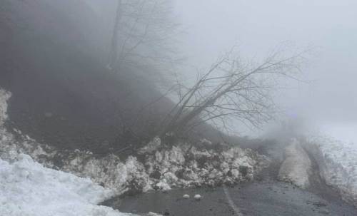 Sakarya'da korkutan heyelan: Çam Dağı'nda yol kapandı!
