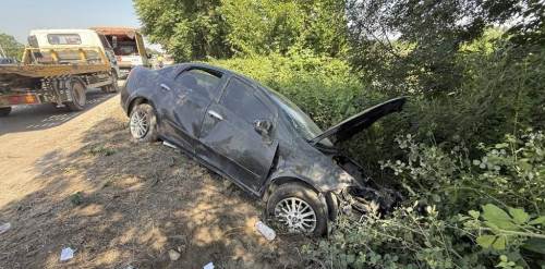 Sakarya'da korkutan kaza: Savrulan araca tanker çarptı, 7 yaralı