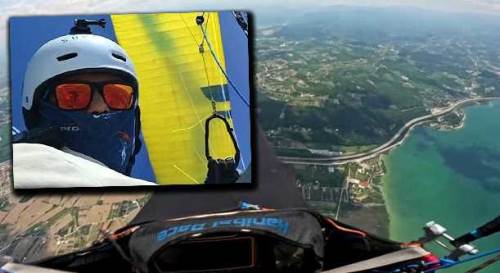 Sakarya’dan Eskişehir’e böyle uçtu: Nuri Gül’den tarihi paraşüt yolculuğu