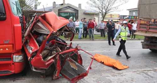 SAMSUN'DA FECİ KAZA