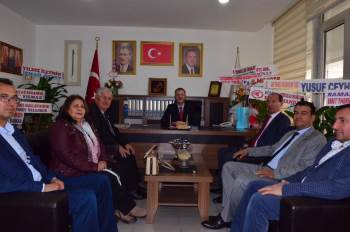 Şaphane Heyetinden Başkan Ceyhun’A ’Hayırlı Olsun’ Ziyareti
