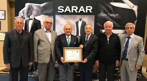 Sarar'a onursal üye beratı verildi