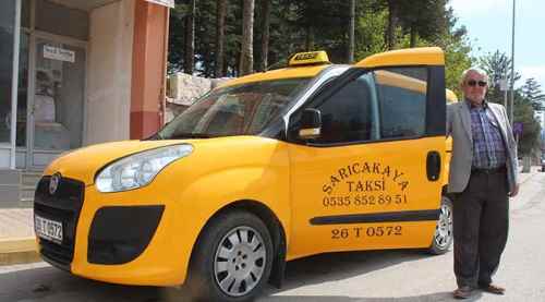 Sarıcakaya’ya taksi faaliyette