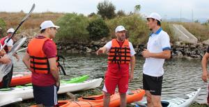 Sarıcakaya'da kano ve kayak keyfi
