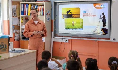 SASKİ, çocuklara su tasarrufunun önemini anlattı