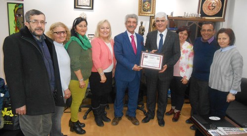 Sefa Şen'e hayırlı olsun ziyareti