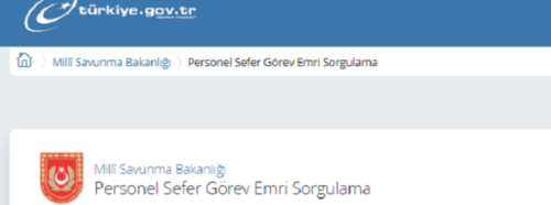 Sefer görev emri için E-Devlet'e hücum! 