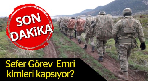 Sefer görev emrinde yaş sınırı nedir?