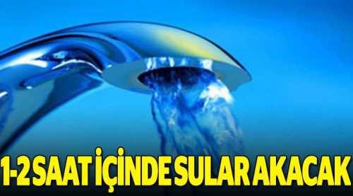 Şehir şebekesine su verildi