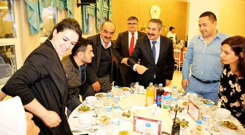 Şehit aileleri ve gaziler iftarda bir araya geldi