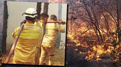 Şehit kahramanların yangındaki son görüntüleri...