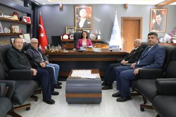 Şehit Yakınları Ve Gaziler Derneği’Nden Başkan Tekin’E Ziyaret
