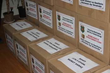 Şehitlerin İsimleri Yazılı Kumanyalar İhtiyaç Sahiplerine Ulaştırıldı
