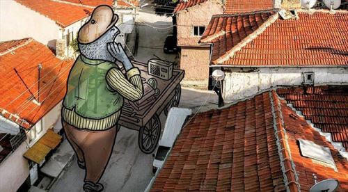 Şehrin sokakları 'lilliput'larla tanıtılıyor