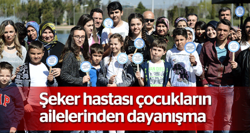 Şeker hastası çocukların ailelerinden dayanışma