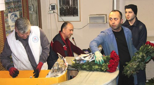 Sevgililer günü için 1 milyon çiçek