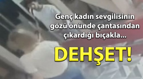 Sevgilisinin gözleri önünde! Dehşet...