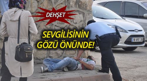 Sevgilisinin yanında harakiri yaptı!