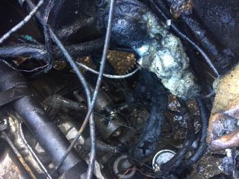 Seyir Halindeki Araç Alev Aldı
