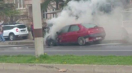 Seyir halindeyken cayır cayır yandı!