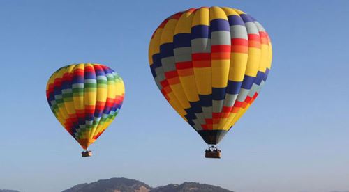 Seyitgazi semalarında balon heyecanı