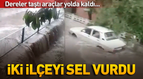 Seyitgazi ve Sivrihisar'ı sel vurdu