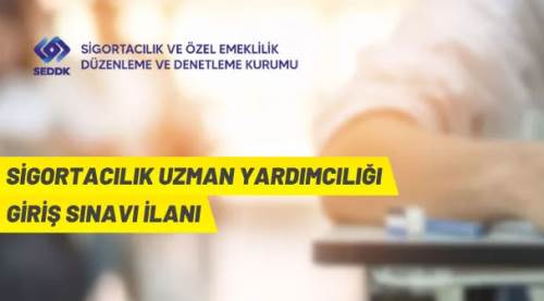 Sigortacılık Uzman Yardımcısı sınav ilanı