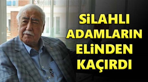Silahlı adamların elinden kaçırdı